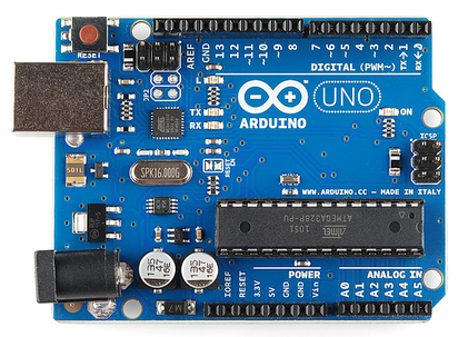 Blue arduino microcontroller