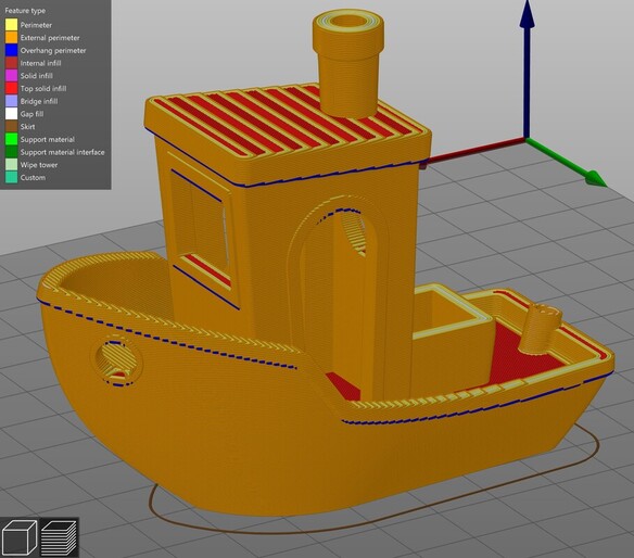 computer 3D model of a boat
